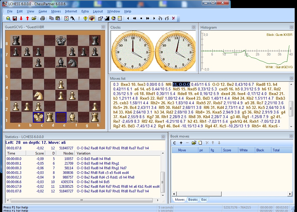 Chess program, online play, database, 3d, etc